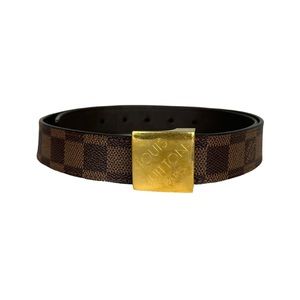 Buy [Used] LOUIS VUITTON Sun Tulle Belt LV Logo Damier Ebene M0212 from  Japan - Buy authentic Plus exclusive items from Japan